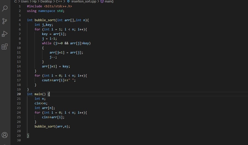 Sort a list – screenshot 1