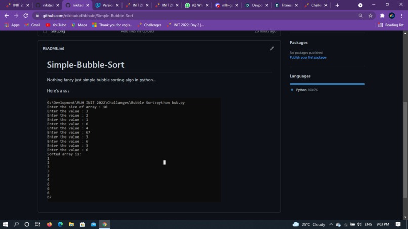 Write Code to Sort a List – screenshot 1