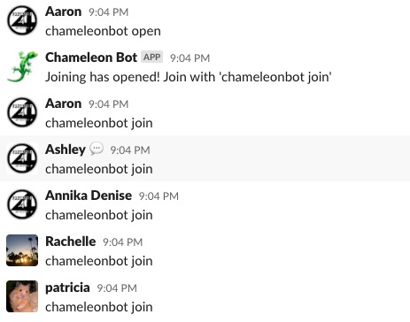 Chameleon Slack Bot – screenshot 3