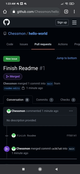 Hello world – screenshot 1