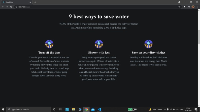 React-Water-App – screenshot 1