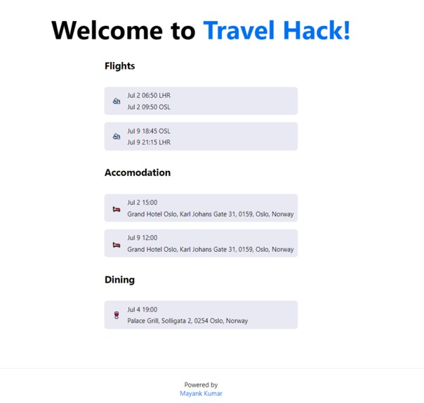 The Travel Hack – screenshot 1