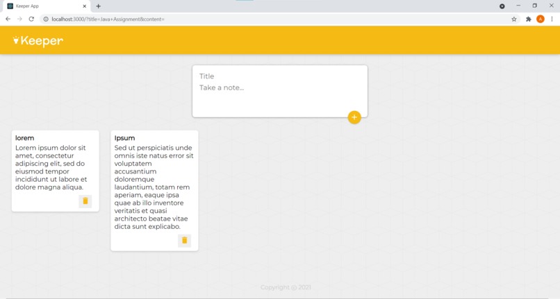 Keeper App clone  – screenshot 1