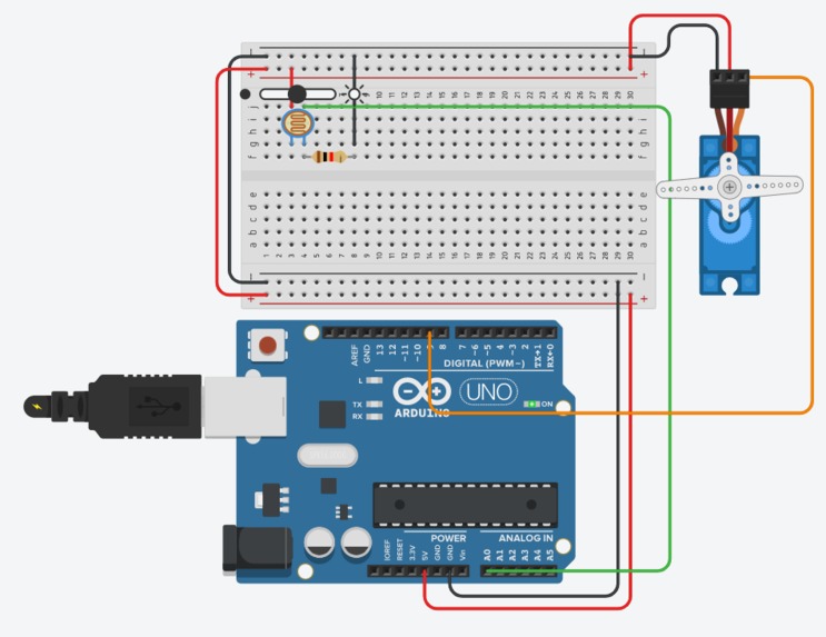 Photoresistor-Dependent Servo – screenshot 4