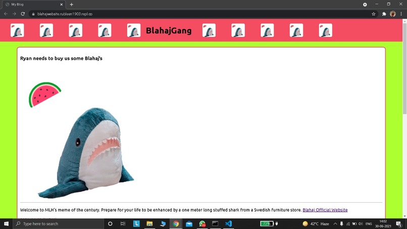Blahaj Website – screenshot 2