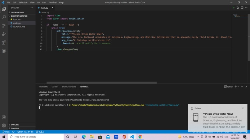 Reminder App – screenshot 1