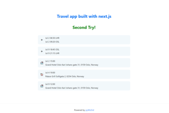 Application to help you travel