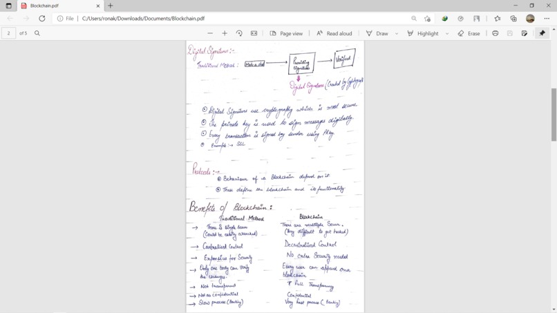 Blockchain – screenshot 2
