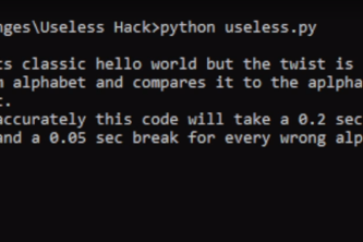 Useless Hello World code