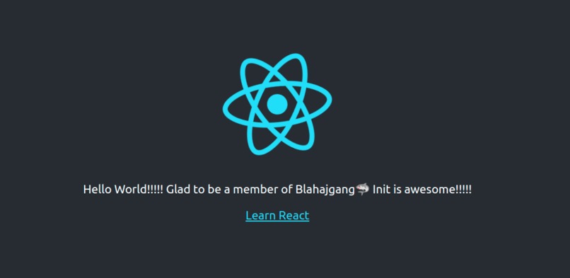 my first react app – screenshot 1