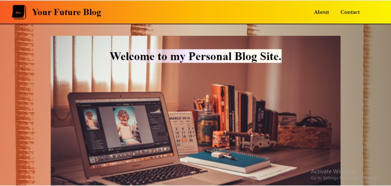 Build and Host a Personal Website using Replit – screenshot 1