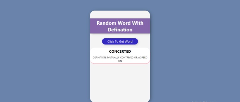 API integration – screenshot 1