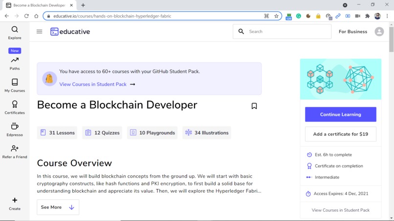 Learn Blockchain – screenshot 1