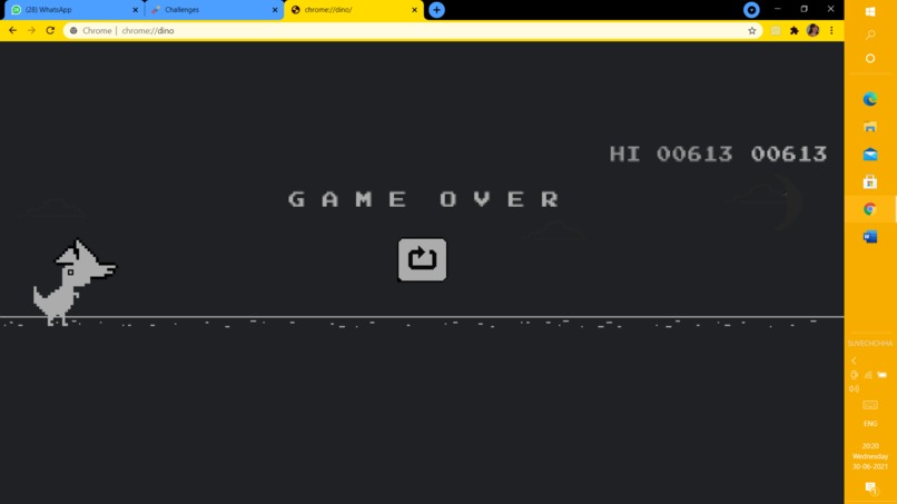Share your Chrome Dino Score – screenshot 1