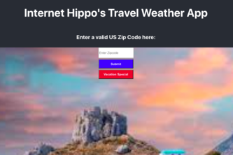 Internet Hippo's Travel Weather App
