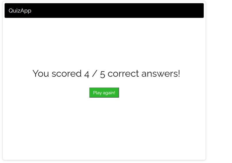 QuizApp – screenshot 2