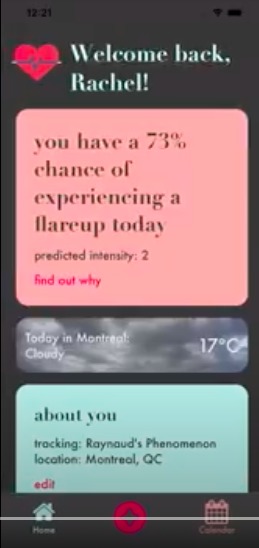 Autoimmune disease flare up predictor – screenshot 1