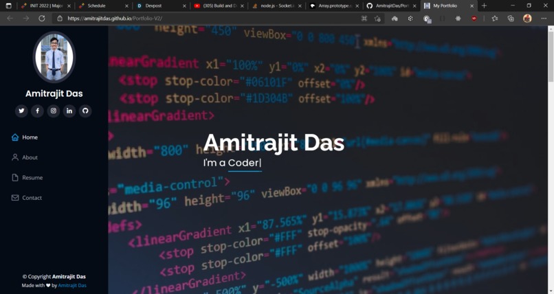 Portfolio Website – screenshot 1