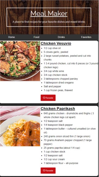 Build a Recipe Maker – screenshot 1