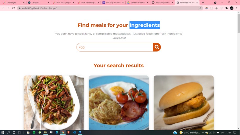 GetFoodRecipe – screenshot 1