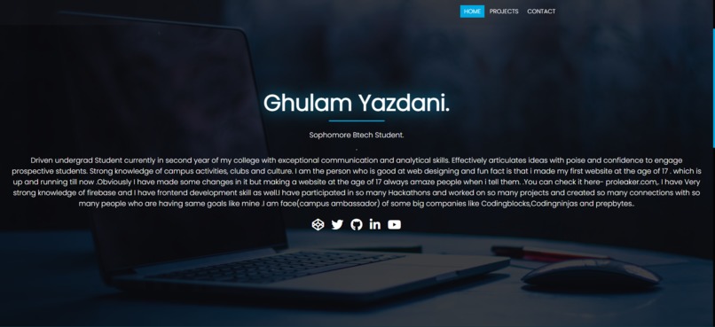 Myportfolio – screenshot 1