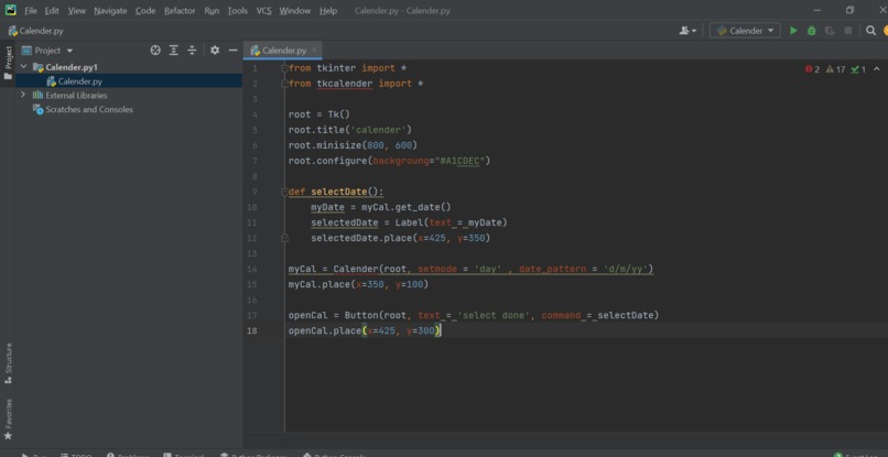 Scheduler – screenshot 1