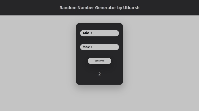 Random Number Generator – screenshot 1