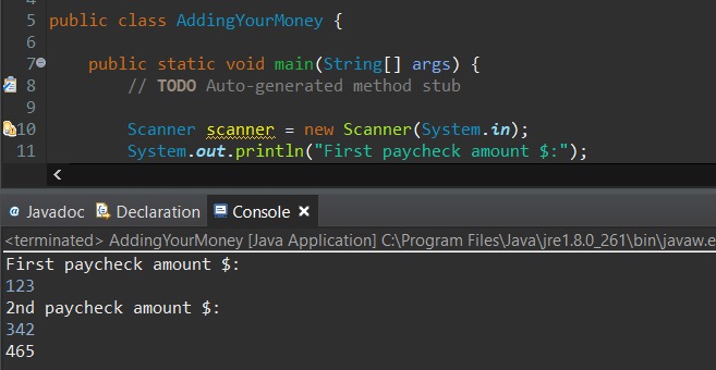 paycheck adder – screenshot 1
