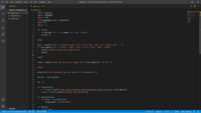 Financial Hack – screenshot 1