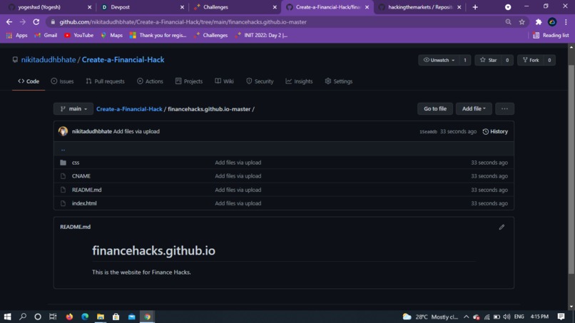 Create a Financial Hack – screenshot 1