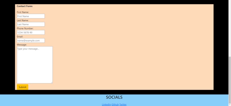 Portfolio – screenshot 2