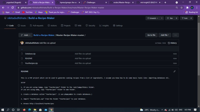 Build a Recipe Maker – screenshot 1