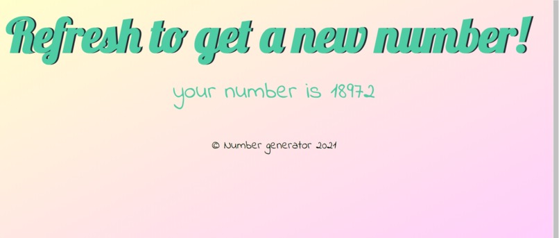 Number Generator – screenshot 1