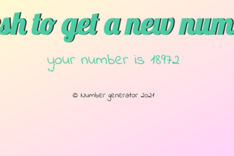Number Generator