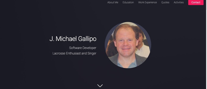 Personal Website – screenshot 1