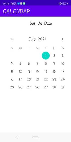 Calendar – screenshot 1