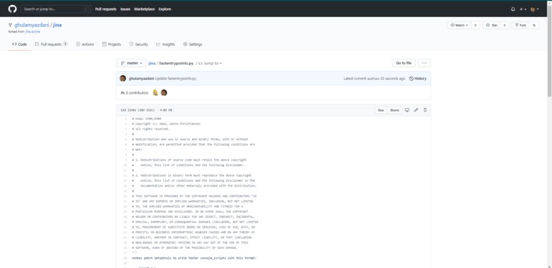 Build with jina – screenshot 1