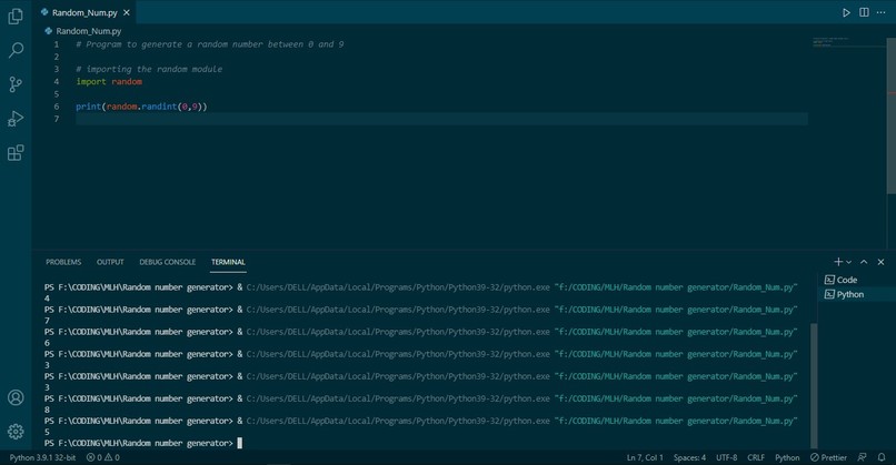 Random Number Generator – screenshot 1