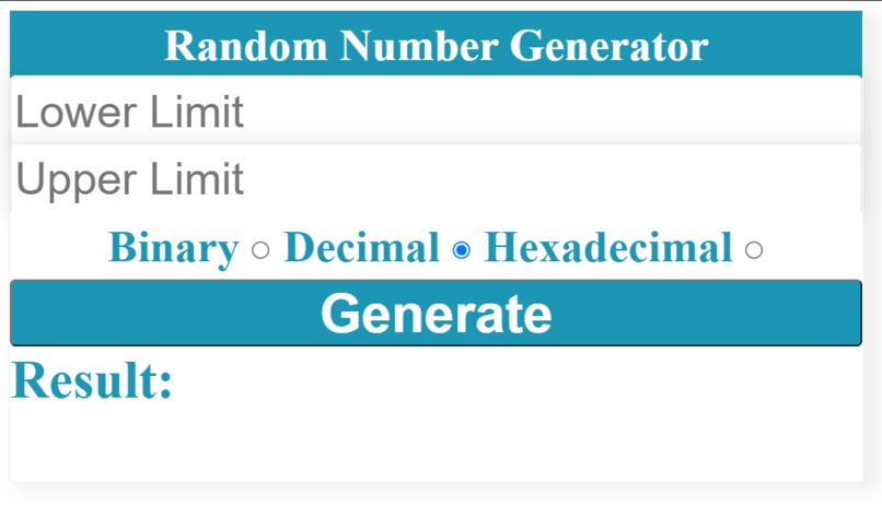 Random Number Generator – screenshot 1