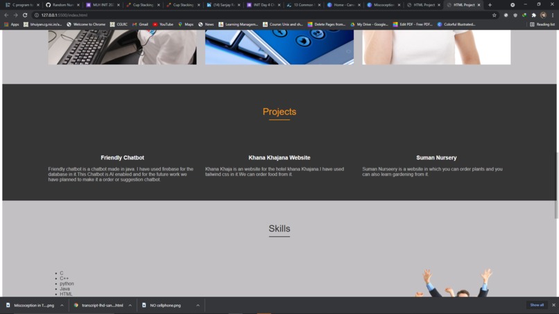 portfolio – screenshot 2