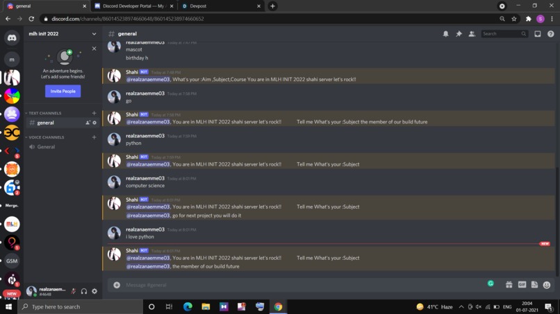 my discord bot – screenshot 3