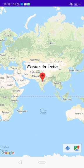Using Maps API – screenshot 1