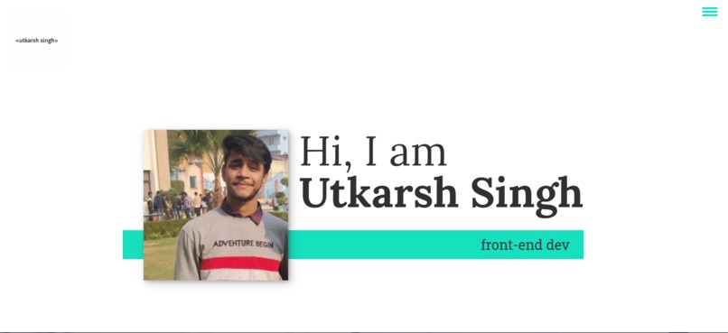 My portfolio – screenshot 1