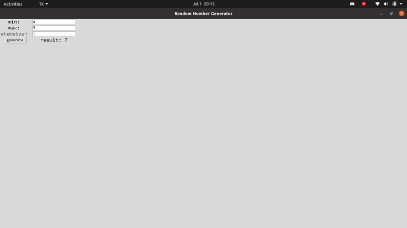 random-number-generator – screenshot 1
