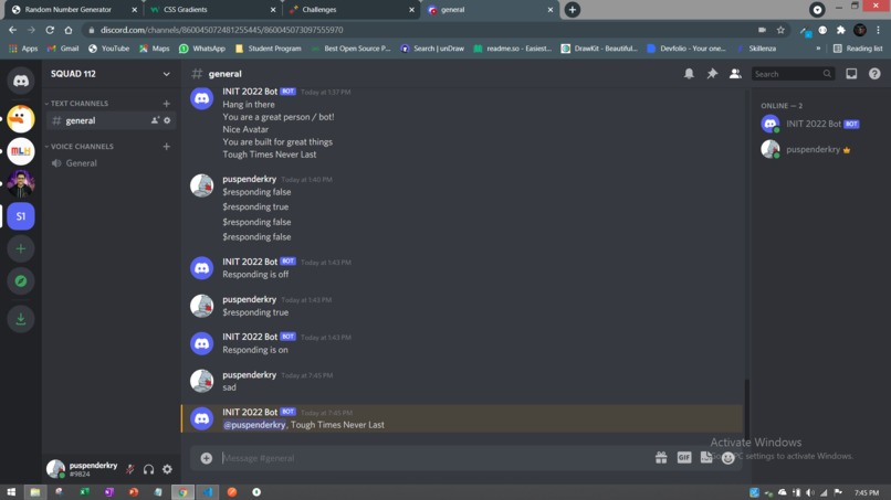 DISCORD BOT – screenshot 1