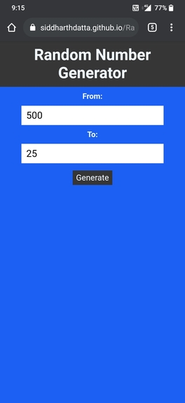 Random Number Generator – screenshot 1