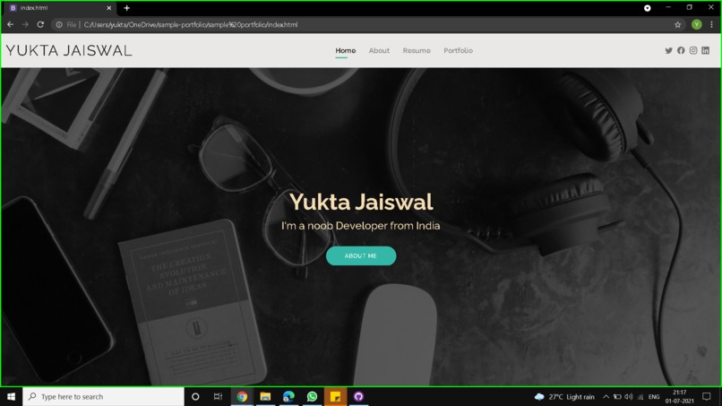 Portfolio – screenshot 3