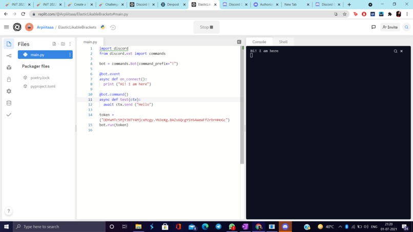 Discord Bot  – screenshot 1