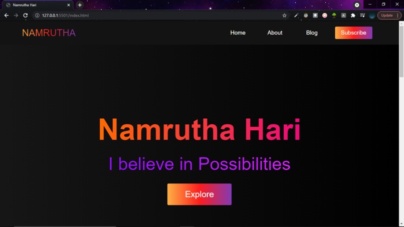 My Porfolio (modified) – screenshot 1