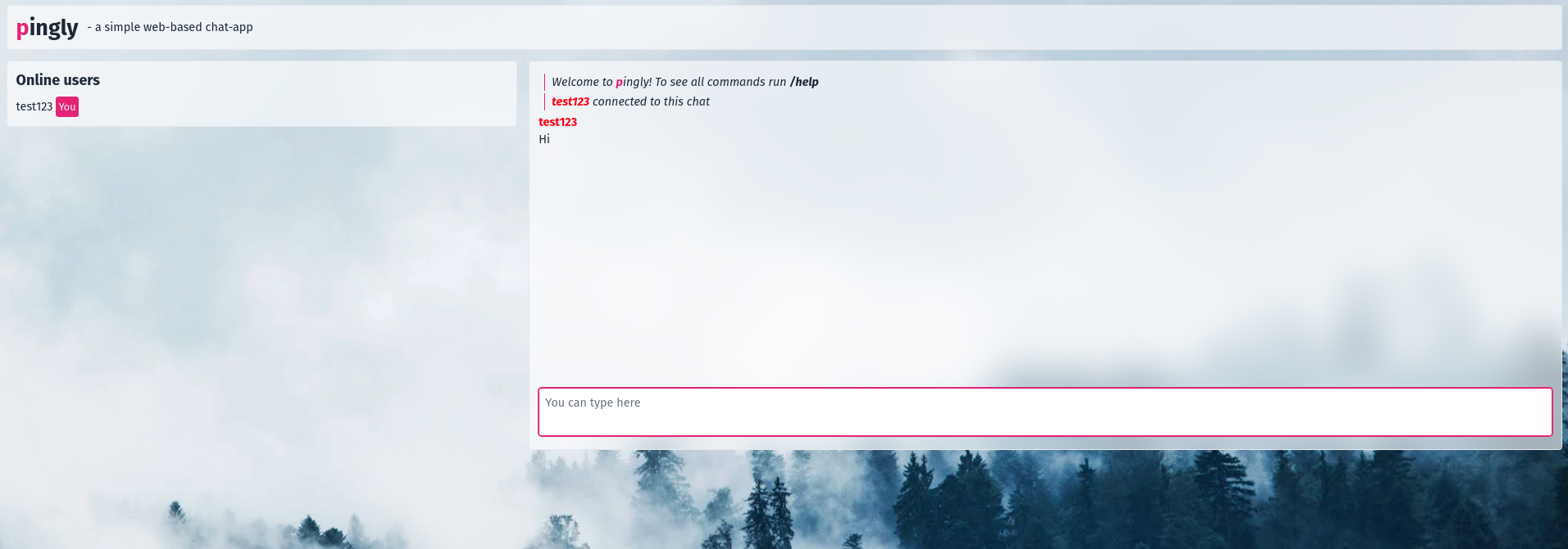 pingly - A simple chat application | Devpost
